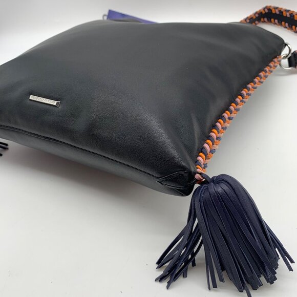 Rebecca Minkoff Black Leather Chase Convertible Hobo Bag - Picture 8 of 11